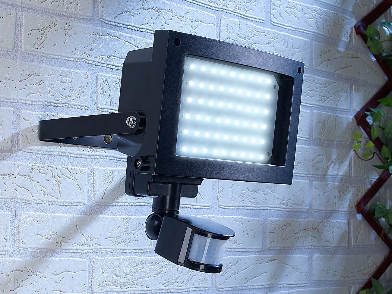 LED Strahler mit Bewegungsmelder Stromsparender Einbruchschutz